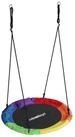 relaxdays Nestschaukel Kinder mit Kissen & Griffe, Bunt, 100 cm