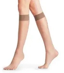 FALKE Feinkniestr&uuml;mpfe Seidenglatt Kniestr&uuml;mpfe transparent & gl&auml;nzend (1-Paar)