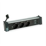 Bachmann POWER FRAME M 3xCEE7/3 Einbau-Tischsteckdosenleiste (Kabell&auml;nge 0.2...