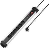 Sygonix Sygonix SY-6805674 &Uuml;berspannungsschutz-Steckdosenleiste 6fach Schwarz,