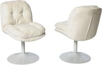 Jahnke Schalenstuhl KISS TWIST DUO, 2er Set, drehbar, gepolstert, Metallgestell,