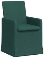 vidaXL Esszimmerstuhl Esszimmerst&uuml;hle 2 pcs Dunkelgr&uuml;n 57 x 67 x 95 cm Stoff (2 St)