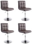 CLP Esszimmerstuhl Palma V2 (4er Set, 4 St), Lounger, Kunstleder, drehbar