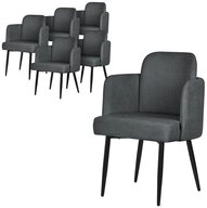 ML-DESIGN Polsterstuhl Esszimmerst&uuml;hle mit Armlehne & R&uuml;ckenlehne Ergonomische