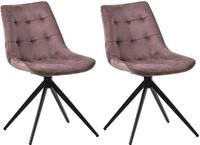CLP Esszimmerstuhl Merna (2er Set, 2 St), Schwenk-Funktion, gepolstert,