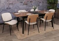 MCW Esszimmerstuhl MCW-O44-6 (Set, 6 St), Mit h&ouml;henverstellbaren...