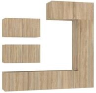 vidaXL TV-Schrank 6-tlg. TV-Schrank-Set Sonoma-Eiche Holzwerkstoff (6-St)