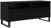vidaXL TV-Schrank TV-Schr&auml;nk Schwarz Eichen-Optik 100 x 34,5 x 44,5 cm (1-St)