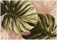 Wallarena Fototapete Bl&auml;tter Monstera - Gr&uuml;n - Vlies - Schlafzimmer, glatt, (8 St),
