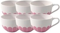 Villeroy & Boch Cappuccinotasse Fleur cassis Cappuccinotasse 0,3l Set6, Premium