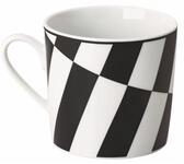 Rosenthal Becher Home Monochrome Stripes Becher mit Henkel 0,38l, Porzellan