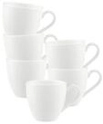 Villeroy & Boch Espressotasse Anmut Mokka-/Espressotassen 60 ml 6er Set, 6-tlg.,