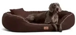 tierlando&reg; Tierbett Orthop&auml;disches Hundebett MARLON VISCO PLUS Velours braun...