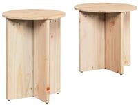 vidaXL Couchtisch Couchtisch 2 pcs Natur (2-St)