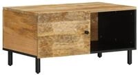 vidaXL Couchtisch Couchtisch 80x50x40 cm Massivholz (1-St)