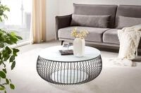 SalesFever Couchtisch Coffeetable Wohnzimmertisch im minimalistischen Stil, 10 mm