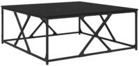 vidaXL Couchtisch Couchtisch Schwarz Eichen-Optik 100 x 100 x 40 cm Holzwerkstoff