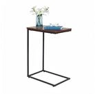 relaxdays Beistelltisch in C Form, Industrial-Schwarz