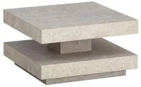 Wohnling Couchtisch WL6.921 Sand 60 cm Stein Optik Wohnzimmertisch Sofatisch...