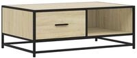 vidaXL Couchtisch Couchtisch Sonoma-Eiche 90x57x35 cm Holzwerkstoff und Metall...