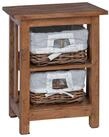 vidaXL Nachttisch Beistelltisch Braun 38 x 28 x 50 cm Massivholz Mahagoni (1-St)
