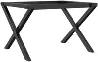 vidaXL Tischbein Couchtisch-Gestell in X-Form 50x40x38 cm Stahl