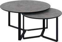 HELA Couchtisch MASSA (Set, 2-St), 2er Set, Gestell rechteckig, Melamin mit...