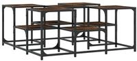 vidaXL Couchtisch Couchtisch R&auml;uchereiche 91x91x40 cm Holzwerkstoff (1-St)