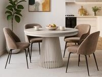 Beautysofa Esstisch Lumi im Loft-Stil, ausziehbar &Oslash; 100&ndash;180 cm (hitze- und
