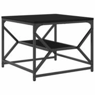 vidaXL Couchtisch Couchtisch Schwarz Eichen-Optik 51 x 50 x 40 cm (1-St)