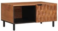 vidaXL Couchtisch Couchtisch Braun 80 x 50 x 40 cm Massivholz (1-St)