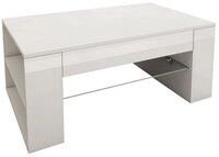 ML-DESIGN Couchtisch Ger&auml;umiger Wohnzimmertisch mit Stauraum, Holz...