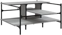 vidaXL Couchtisch Couchtisch Grau Sonoma 100x100x48,5 cm Holzwerkstoff (1-St)