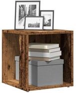 vidaXL Bartisch, Beistelltisch Altholz-Optik 33x33x34 cm Holzwerkstoff