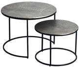 Wohnling Satztisch WL7.345 Metall Couchtisch Beistelltisch Alu Wohnzimmertisch