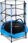 HyperMotion Gartentrampolin Heimtrampolin 140 cm mit Schutznetz, f&uuml;r Kinder von 3-6