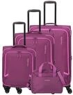 travelite Weichgep&auml;ck-Trolley CORSIICA 3-tlg. Koffer- Set + Bag