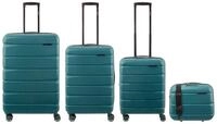 Franky Kofferset ABS13 76/66/55er + BC Trolley 4er SET, 4 Rollen, (St&uuml;ck, 1 tlg.,