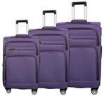 MTB Kofferset Reisekoffer Handgep&auml;ck Tasche Trolley Koffer Stoffkoffer 3er Set,