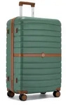 KONO Handgep&auml;ckkoffer Koffer Trolley ABS+PC Hartschalenkoffer braun|gr&uuml;n 76.5 cm