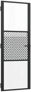 vidaXL Haust&uuml;r Glast&uuml;r Schwarz 76 x 3,5 x 201,5 cm Aluminium (1-St)