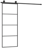vidaXL Haust&uuml;r Schiebet&uuml;r mit Beschlag 76x205 cm ESG-Glas & Aluminium (1-St)