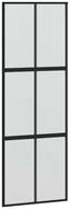 vidaXL Haust&uuml;r Schiebet&uuml;r Schwarz 76x205 cm Hartglas und Aluminium (1-St)