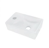Aloni Waschbecken 431-L (einzel, 1-St), Aloni Keramik Design Handwaschbecken...