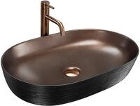 wohnwerk.idee Aufsatzwaschbecken Luxus / Design in Kupfer geb&uuml;rstet mit...