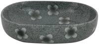 vidaXL Aufsatzwaschbecken, Waschbecken Blau Oval 59x40x14 cm Keramik