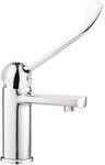 Deante Badarmatur Waschbeckenarmatur "Tubo" mit Klinik-Hebel in Chrom-Optik