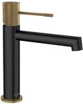 Sapho Waschtischarmatur SOLARIS Waschtischarmatur, Schwarz/Gold matt...