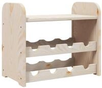 vidaXL Weinregal Weinregal mit Oberplatte 43x25x37 cm Massivholz Kiefer, 1-tlg.