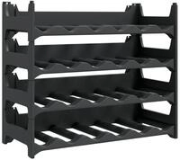 vidaXL Weinregal Weinregal f&uuml;r 24 Flaschen PP Stapelbar, 1-tlg.